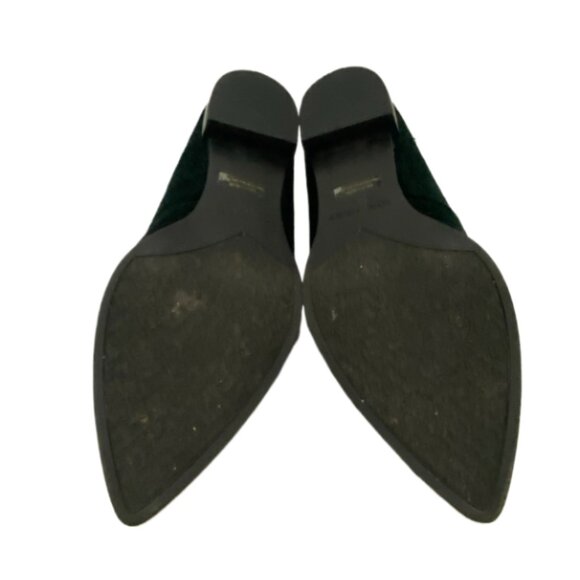 MARC FISHER Kneel Loafer Flats Dark Green Velvet Womens Size 6.5 Whimsigoth NWOB - Picture 6 of 6